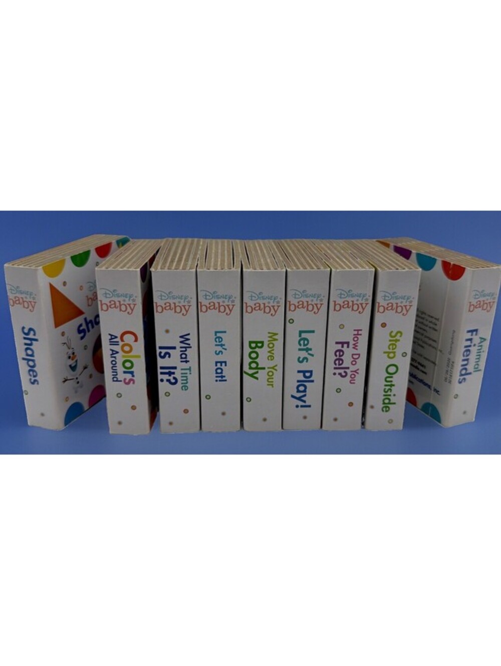 DISNEY BABY Mini Board Books Pictures Words Toddlers, Kids Lot of 9 Disney Pixar